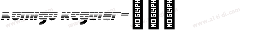 Komigo Regular字体转换